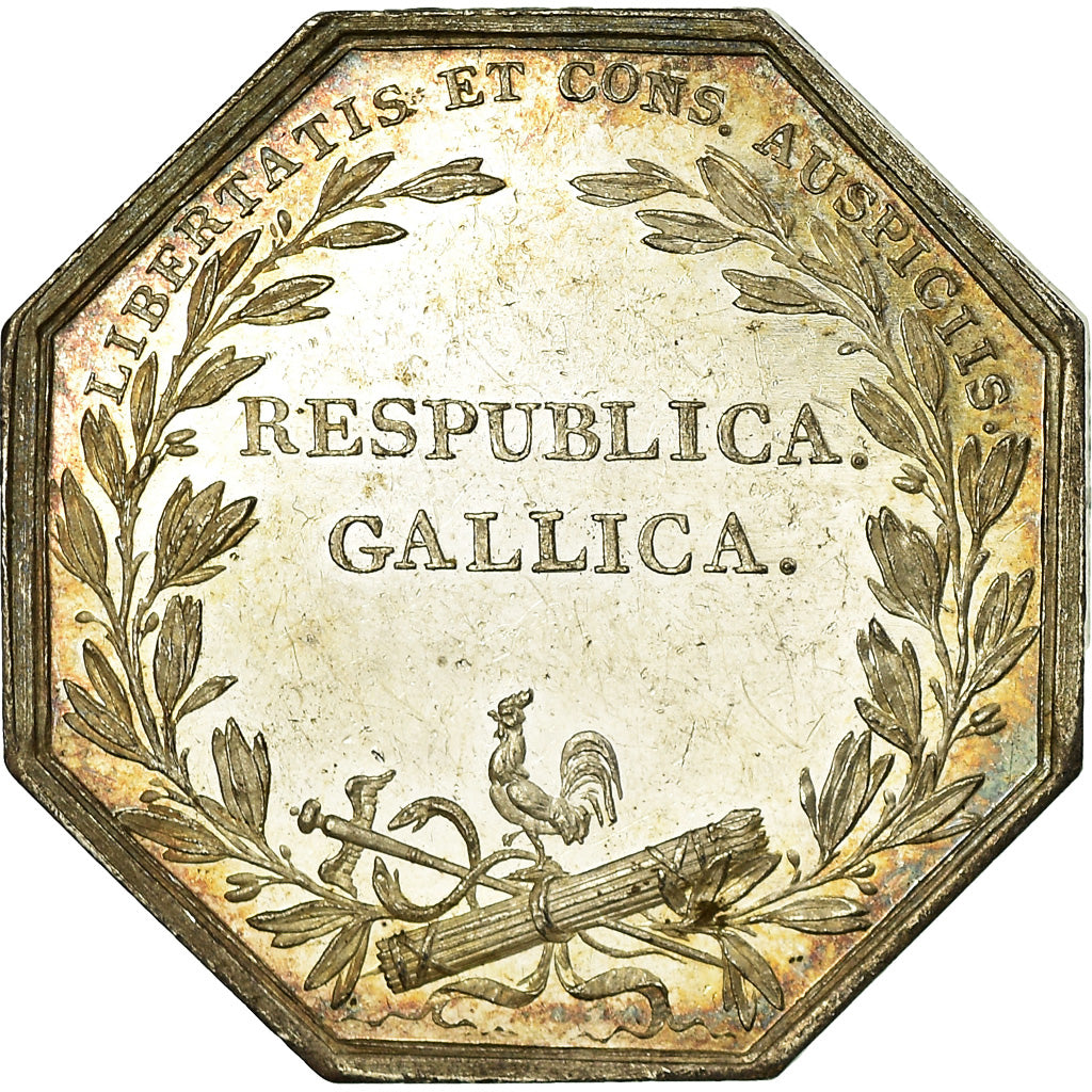 Francia, Token, Chambre de Commerce de Bordeaux, Tiolier, SPL-, Argento