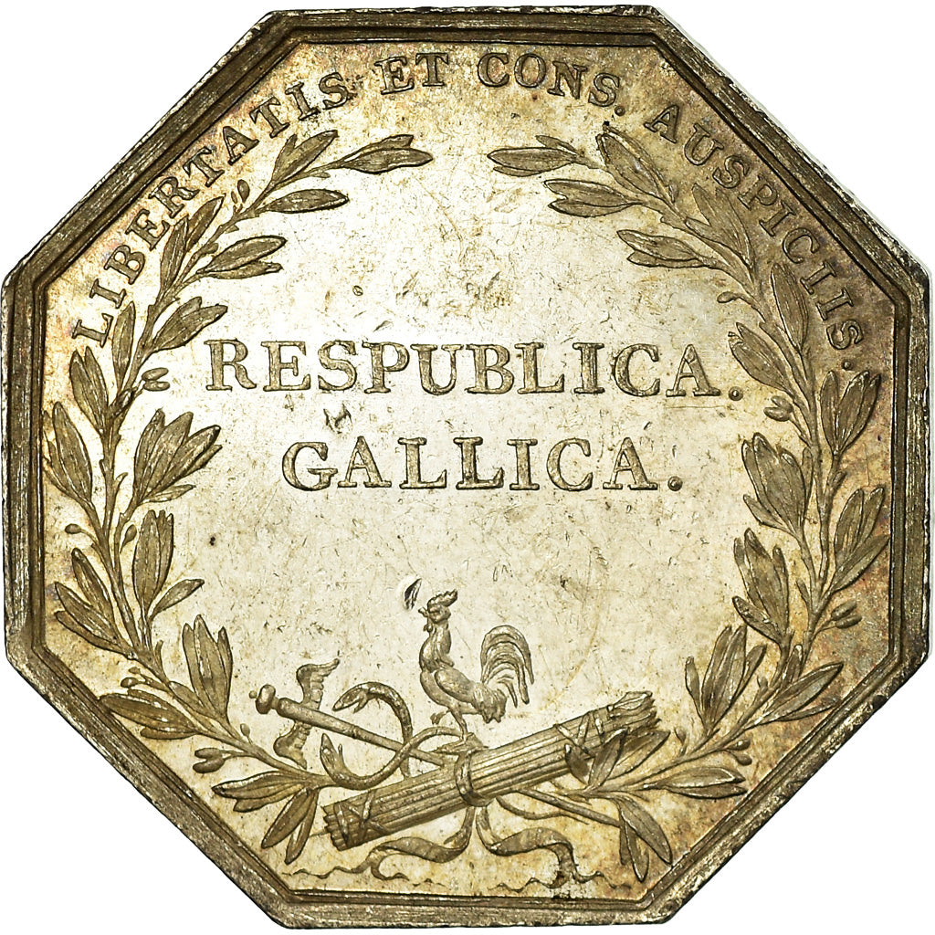 France, Token, Chambre de Commerce de Bordeaux, Tiolier, AU(55-58), Silver