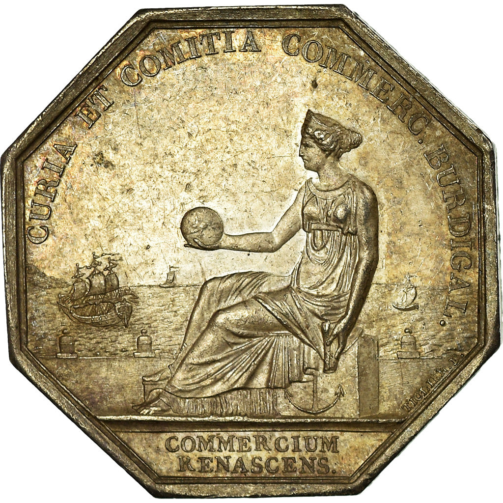 Francia, Token, Chambre de Commerce de Bordeaux, Tiolier, BB+, Argento