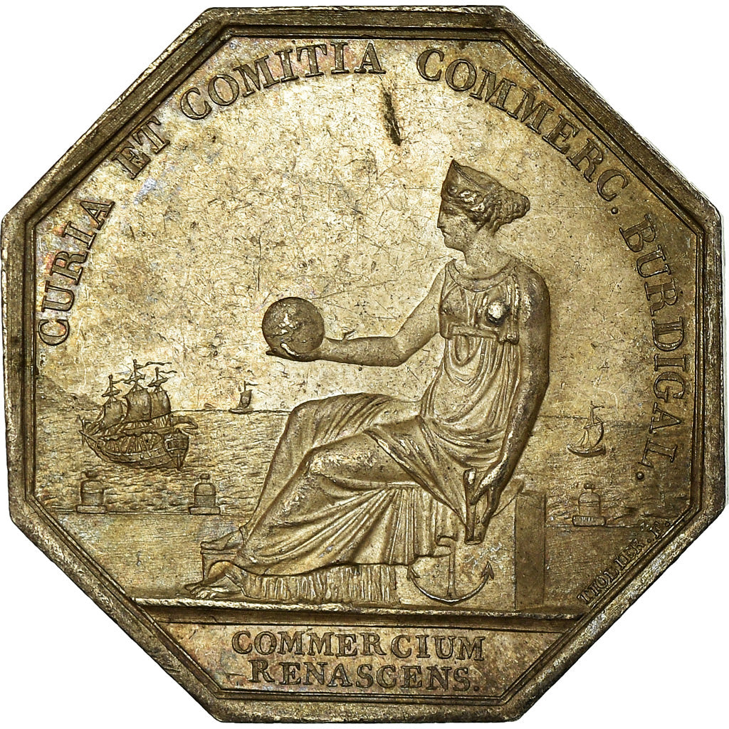 Frankreich, Token, Chambre de Commerce de Bordeaux, Tiolier, SS+, Silber