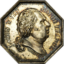 Francia, Token, Louis XVIII, Préfecture de Police, Galle, EBC, Plata