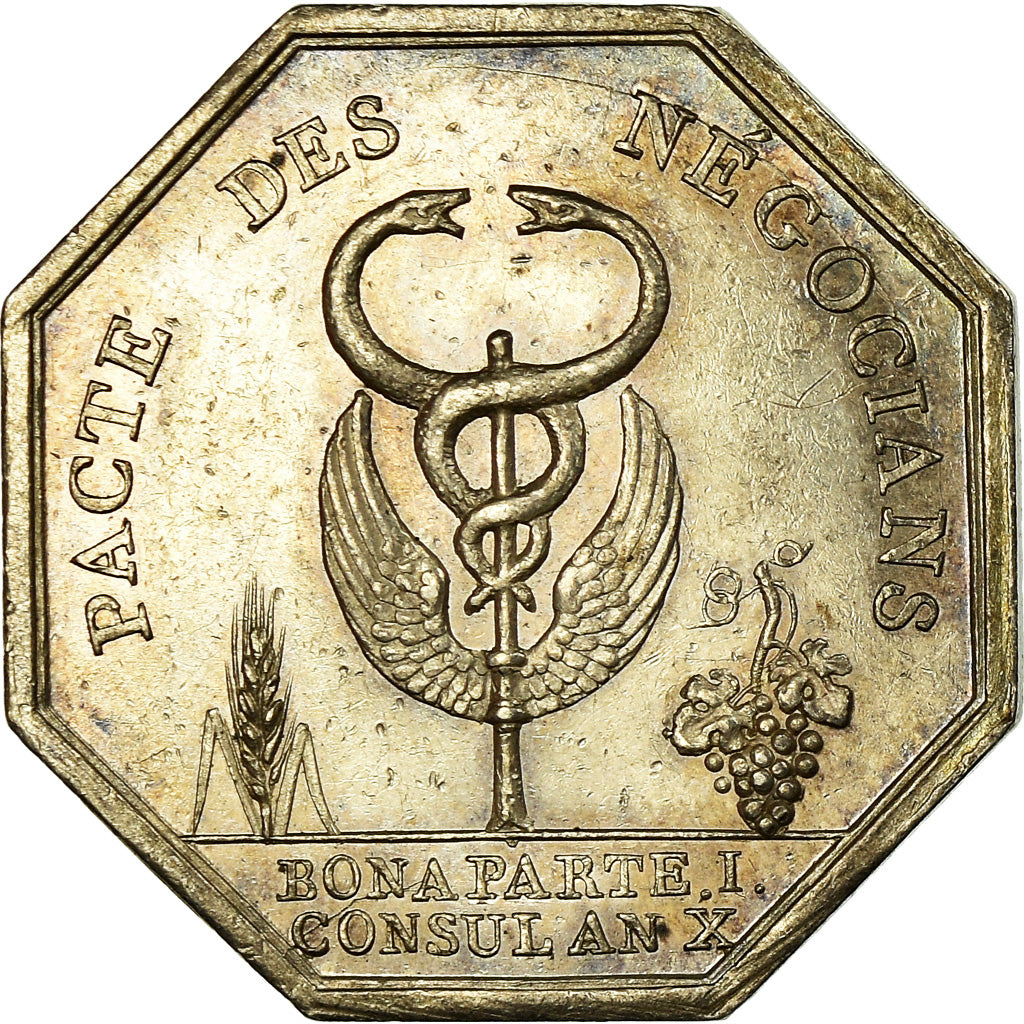 France, Token, Banques, Comptoir Commercial, 1802, AU(55-58), Silver
