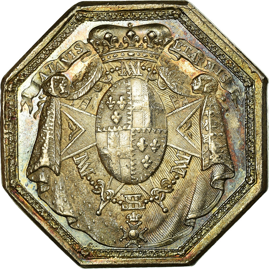 France, Token, Ordres du Roi, Ordre du Mont Carnel, 1773, AU(55-58), Silver
