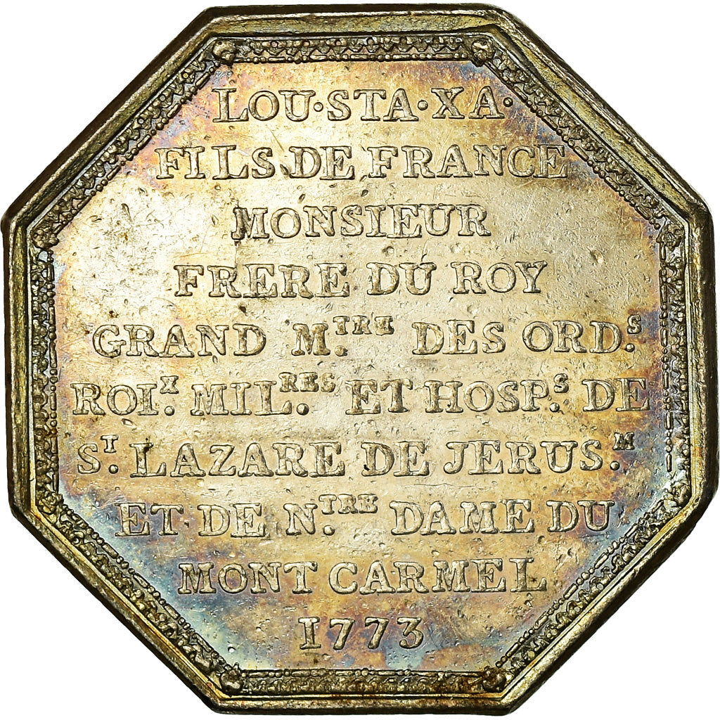 France, Token, Ordres du Roi, Ordre du Mont Carnel, 1773, AU(55-58), Silver