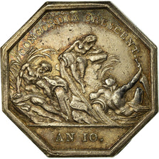 France, Jeton, Le Canal de Briare, An 10, TTB+, Argent