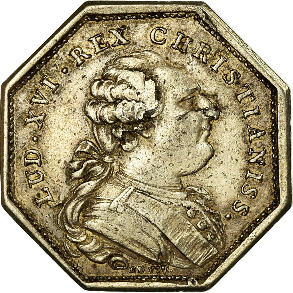 Frankrijk, Token, Trésor Royal, Louis XVI, Duvivier, ZF, Zilver