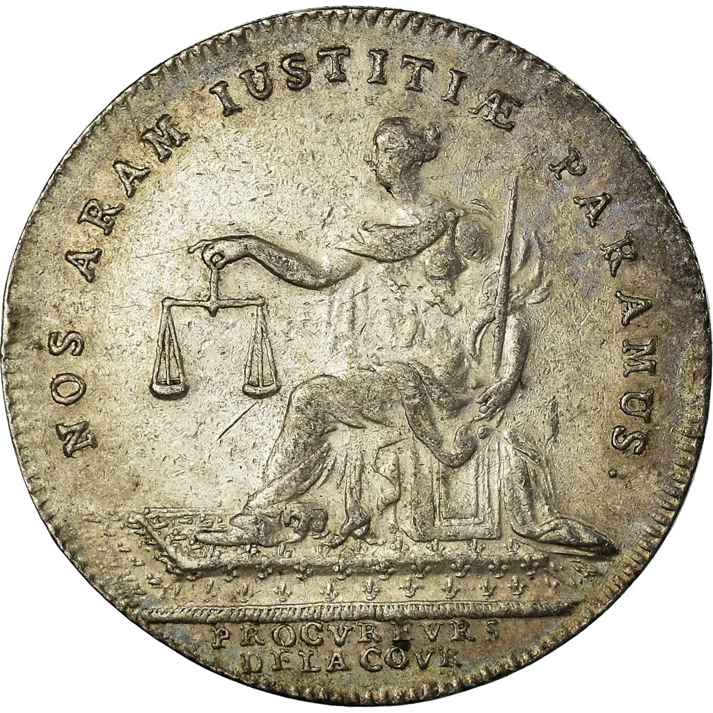 France, Token, Louis XV, Procureurs de la Cour, History, AU(50-53), Silver