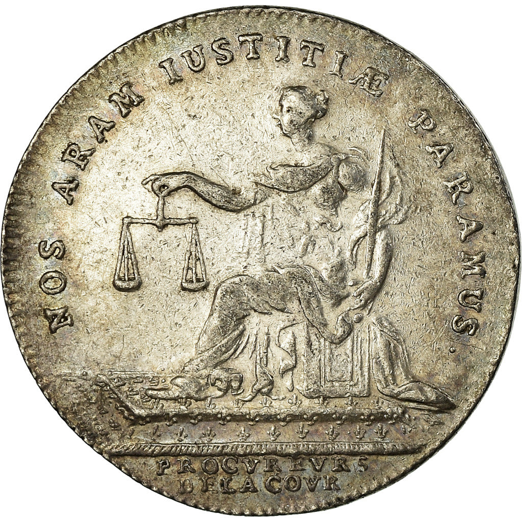 France, Token, Louis XV, Procureurs de la Cour, History, AU(50-53), Silver