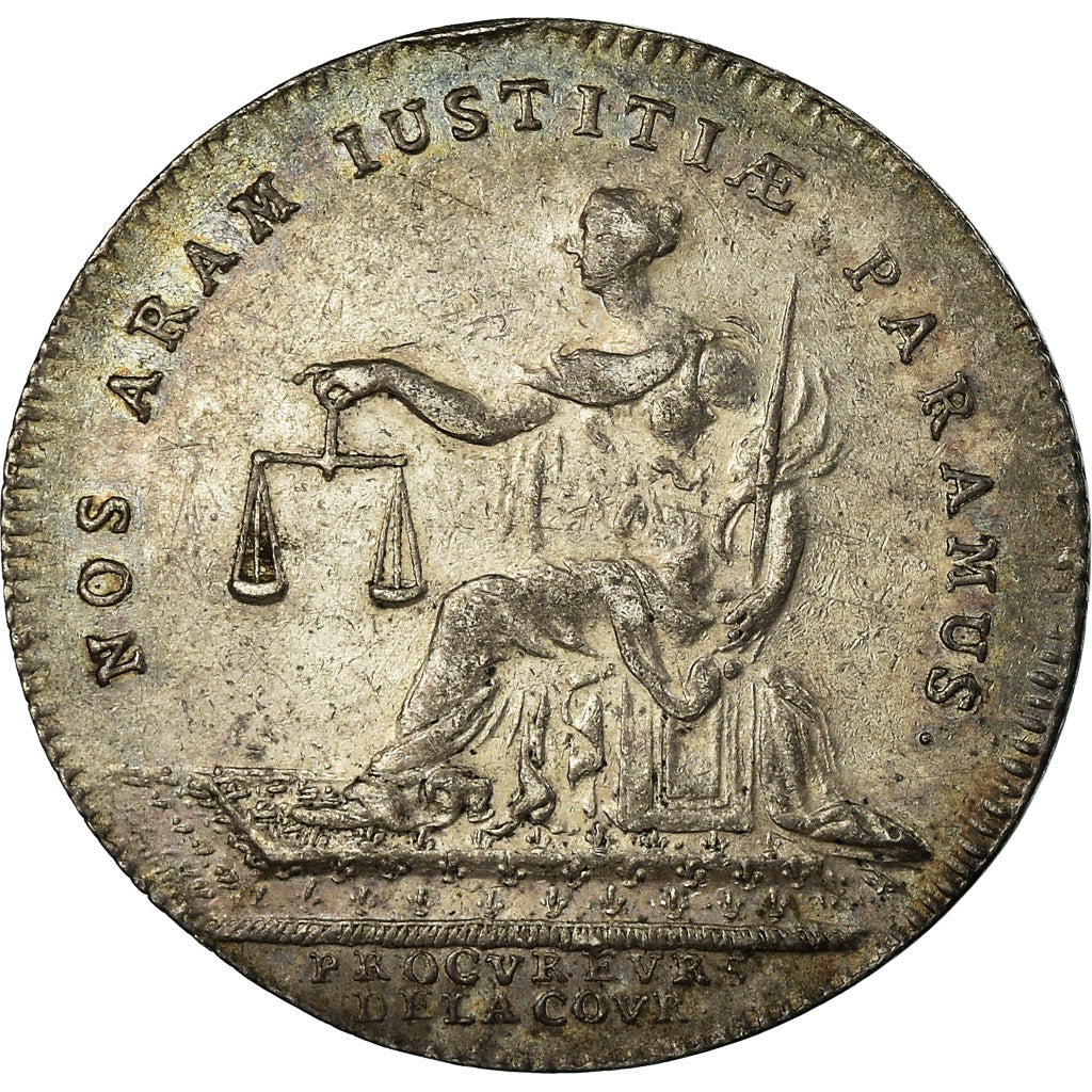 France, Token, Louis XV, Procureurs de la Cour, History, EF(40-45), Silver