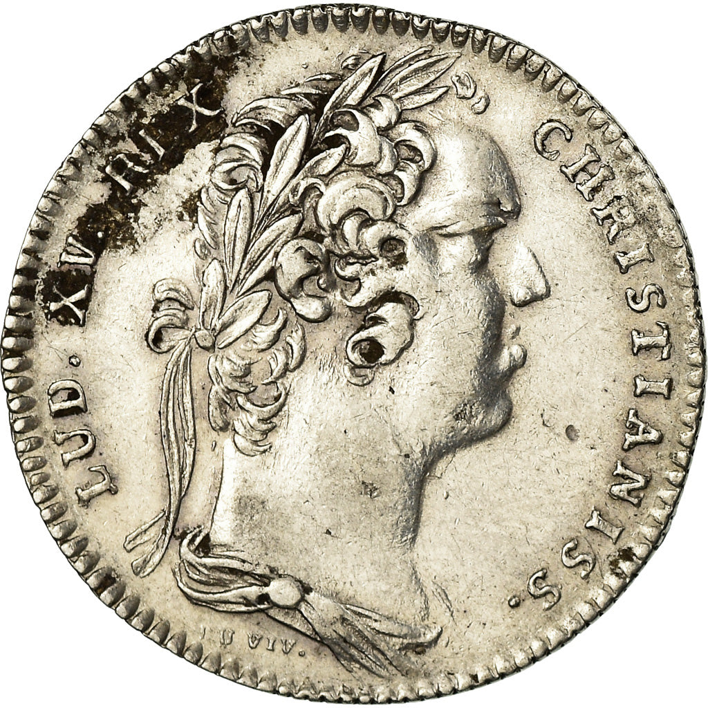 France, Token, Louis XV, Dit Le Bien Aimé, History, Duvivier, VF(30-35), Silver