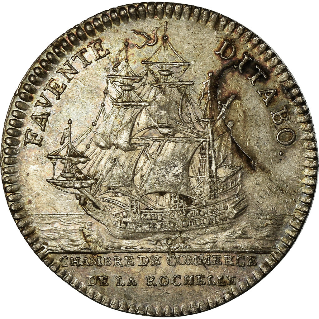 Frankrijk, Token, Louis XV, Chambre de Commerce de La Rochelle, History, ZF+