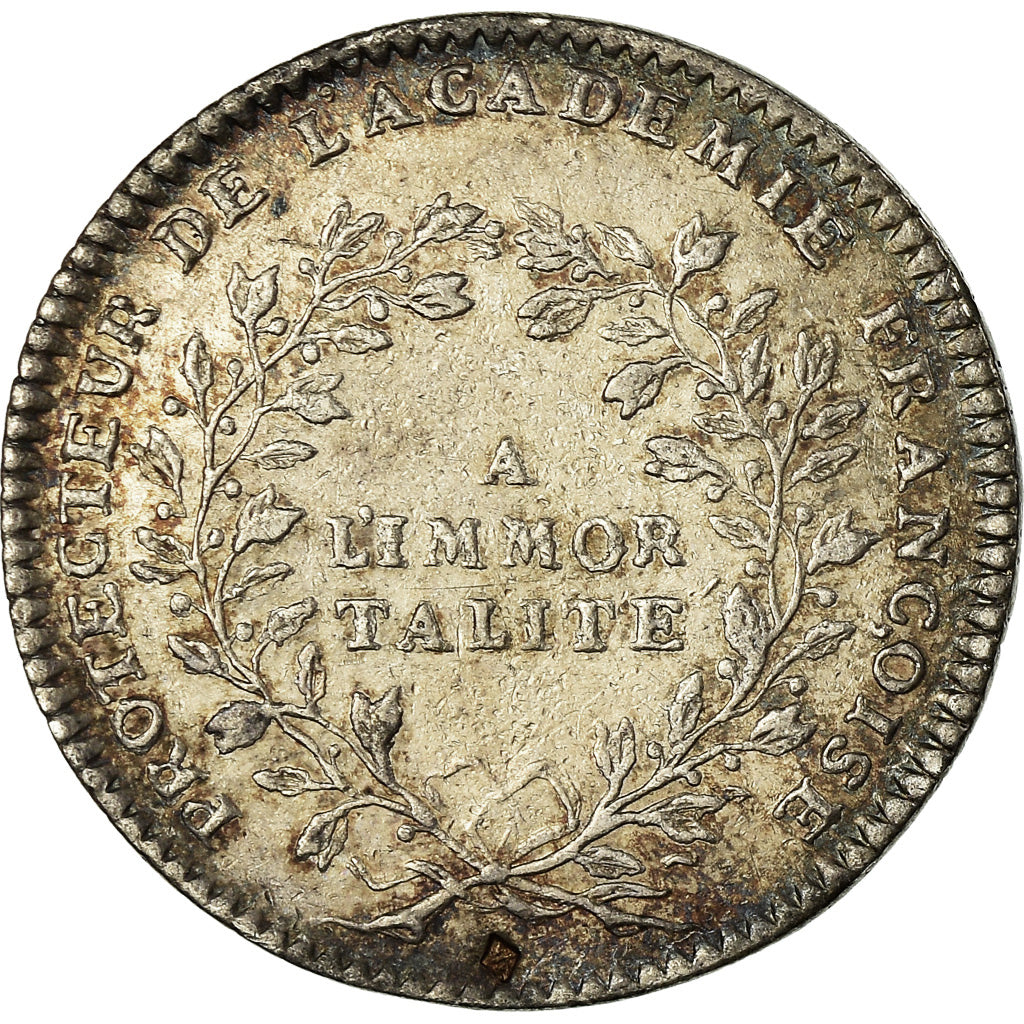 France, Token, Louis XV, Académie Française, History, ND (1732), AU(50-53)
