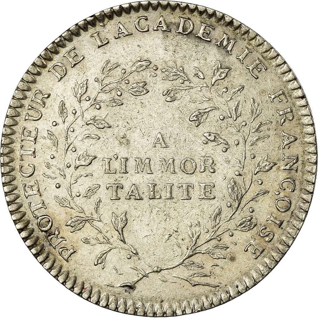 Francja, Token, Louis XV, Académie Française, Historia, ND (1732), AU(50-53)