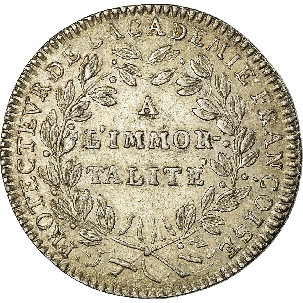 France, Jeton, Louis XVI, Académie Française, History, 1785, Droz, TTB+