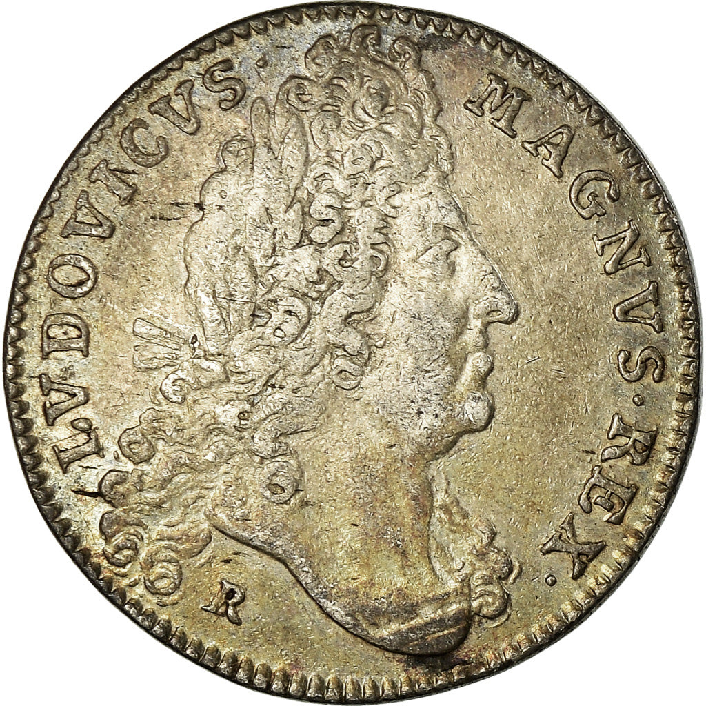 France, Jeton, Louis XIV, Bâtiments du Roi, History, 1698, TTB+, Argent