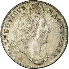 France, Jeton, Louis XIV, Bâtiments du Roi, History, 1698, TTB+, Argent