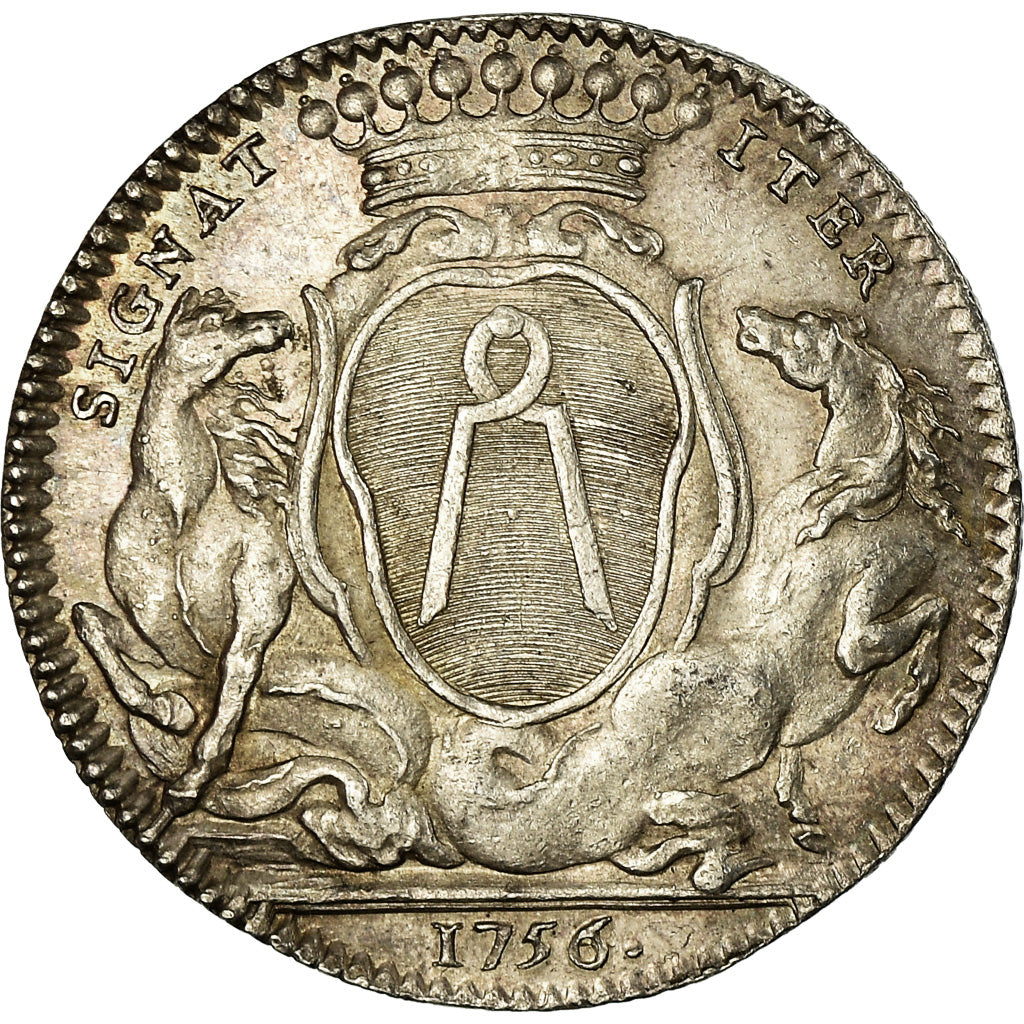 Frankreich, Token, Louis XV, Maires de Nantes, Jean-Baptiste Gellée de
