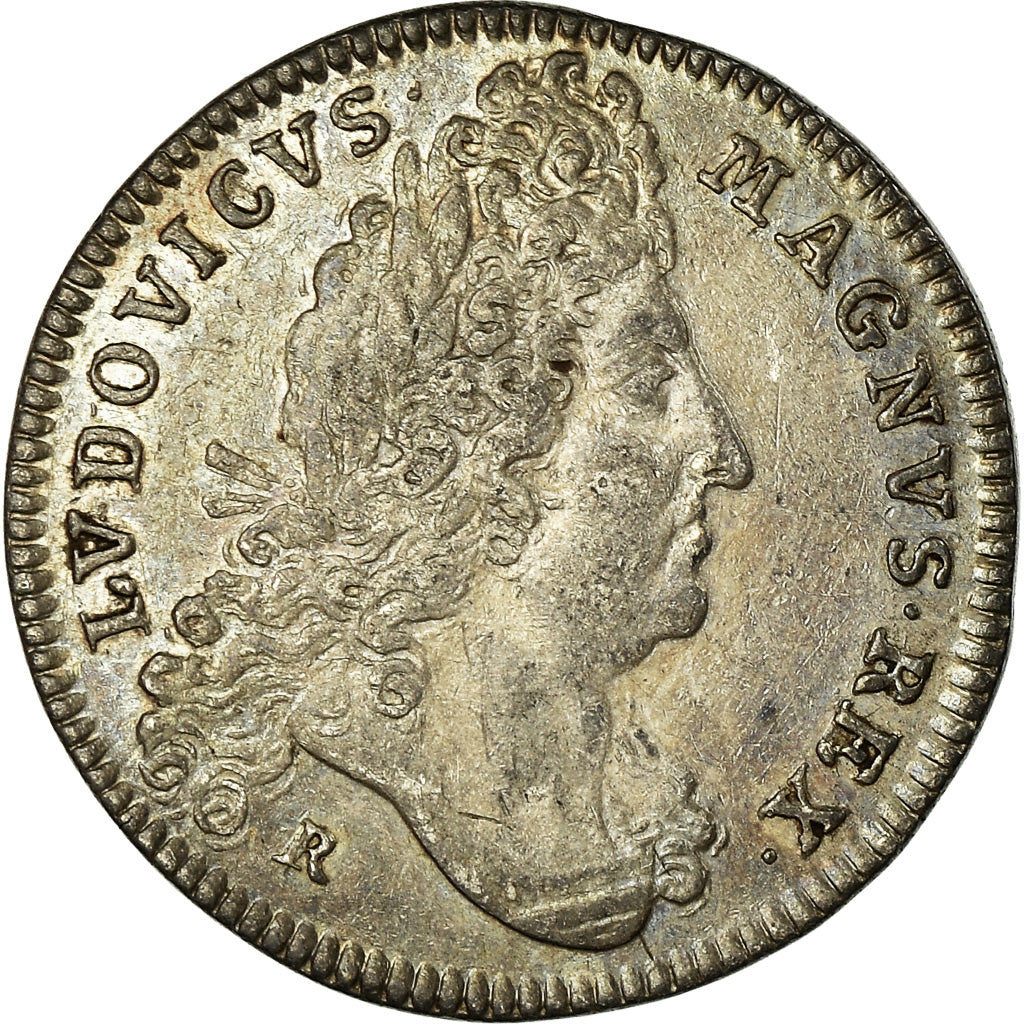 France, Jeton, Louis XIV, Bâtiments du Roi, History, 1698, TTB+, Argent