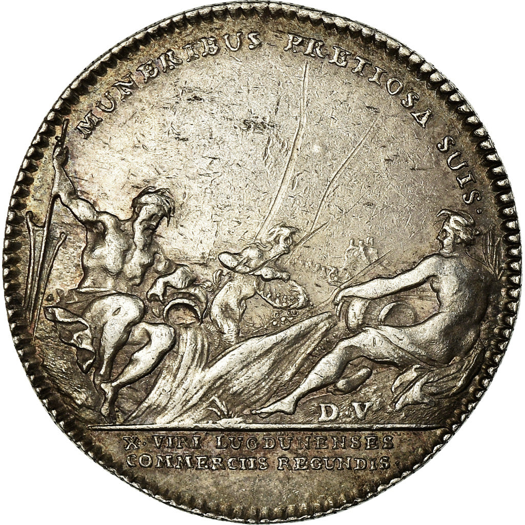 France, Token, Chambre de Commerce de Lyon, History, Duvivier, AU(55-58)
