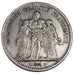 FRANCE, Hercule, 5 Francs, 1875, Paris, KM #820.1, EF(40-45), Silver, Gadoury...
