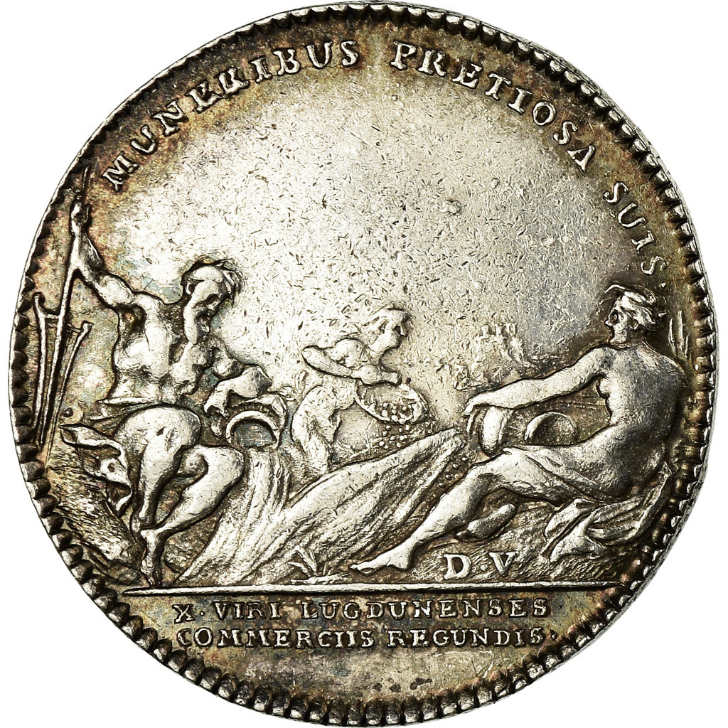 France, Token, Chambre de Commerce de Lyon, History, Duvivier, MS(60-62), Silver