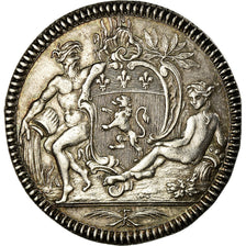 France, Token, Chambre de Commerce de Lyon, History, Duvivier, MS(60-62), Silver