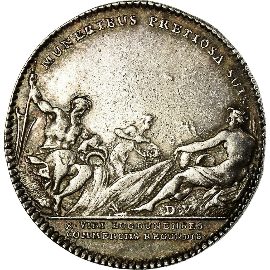 France, Token, Chambre de Commerce de Lyon, History, Duvivier, MS(60-62), Silver