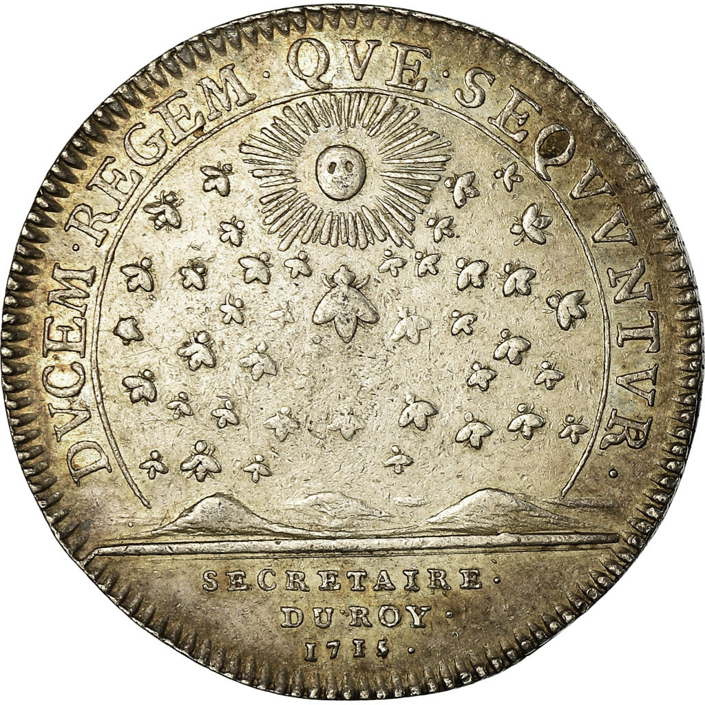 Frankrijk, Token, Louis XV, Secrétaires du Roi, History, 1715, Duvivier, ZF