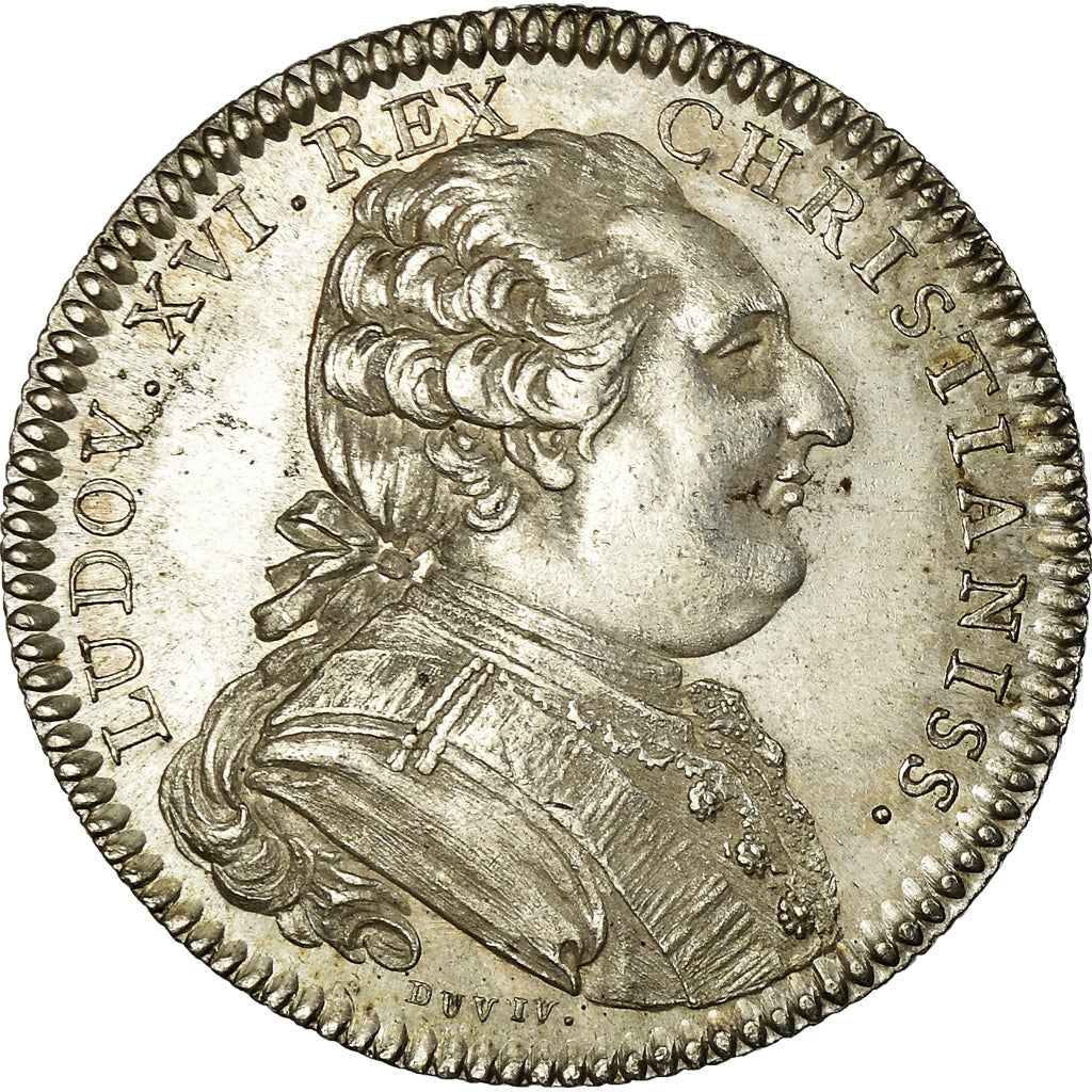 France, Token, Louis XVI, Etats de Bourgogne, History, 1785, Duvivier, MS(63)