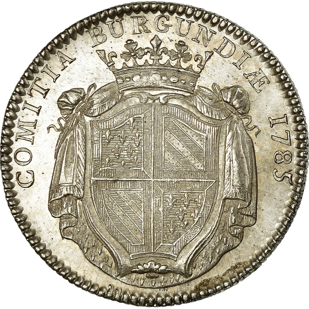 France, Token, Louis XVI, Etats de Bourgogne, History, 1785, Duvivier, MS(63)