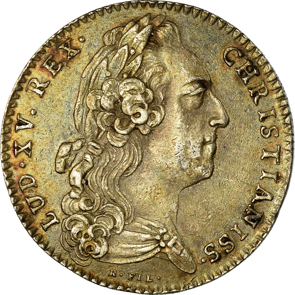 França, Token, Louis XV, Etats de Bretagne, Rennes, História, 1766, R.Filius