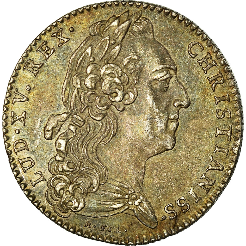 Frankrijk, Token, Louis XV, Etats de Bretagne, Rennes, History, 1766, R.Filius