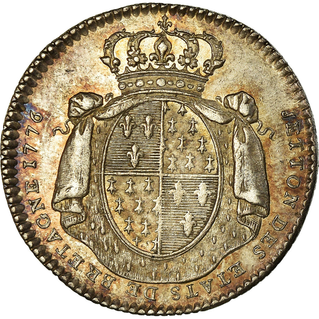 França, Token, Luís XVI, États de Bretagne, Rennes, História, 1776
