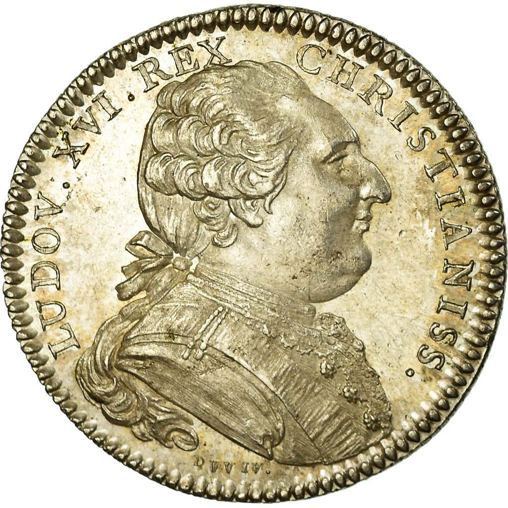 France, Token, Louis XVI, Etats de Bourgogne, History, 1785, Duvivier