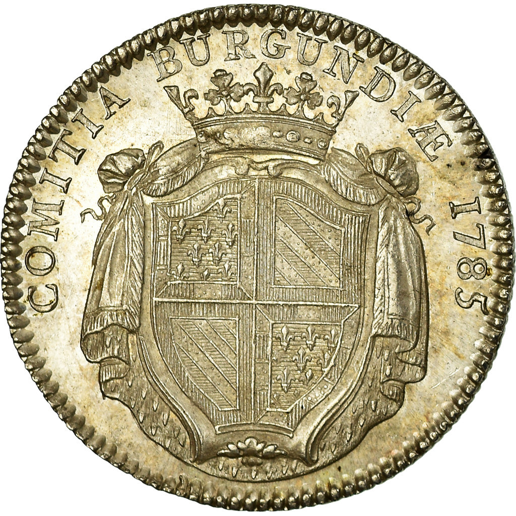 France, Token, Louis XVI, Etats de Bourgogne, History, 1785, Duvivier