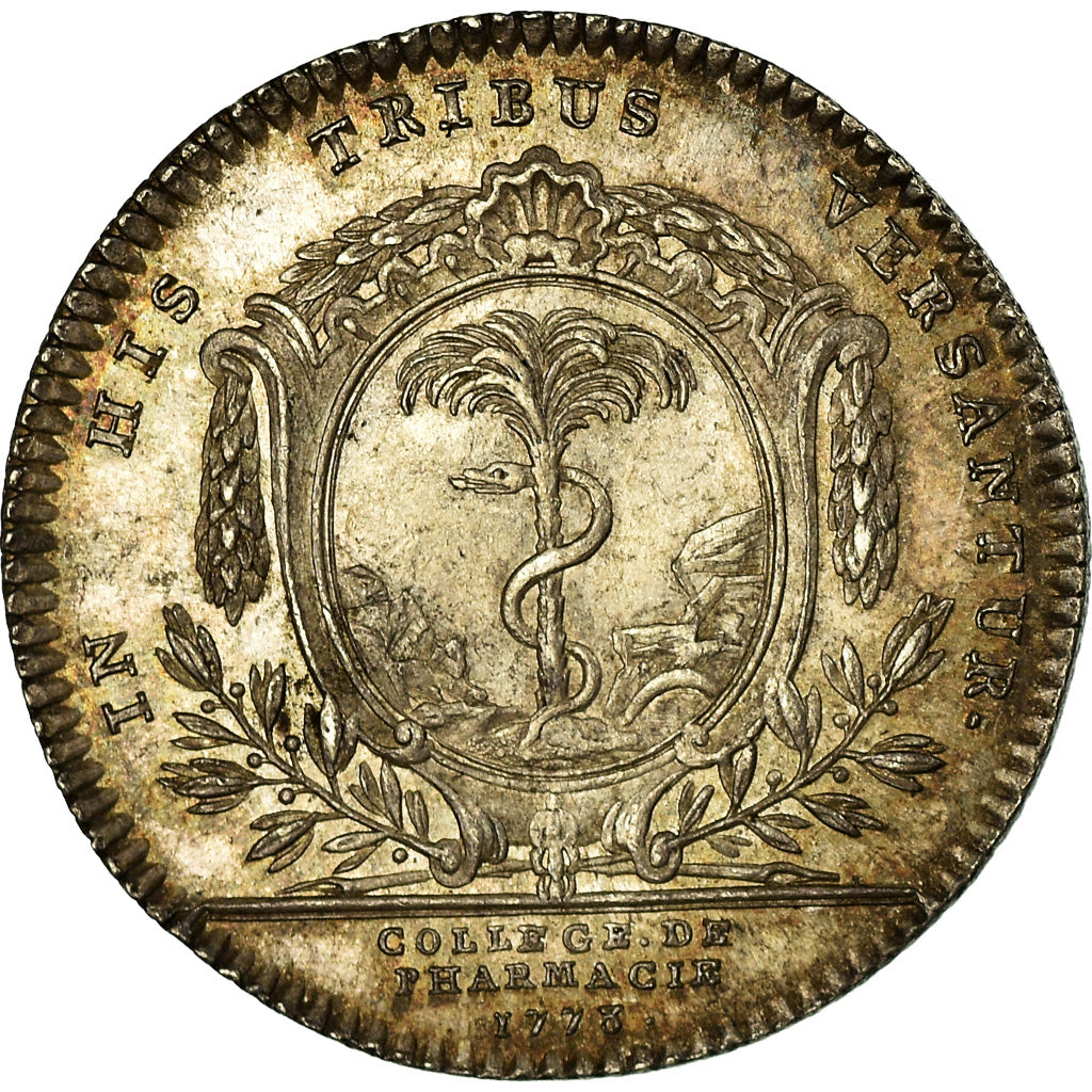 France, Jeton, Louis XVI, Corporations, Collège de Pharmacie, History, 1778