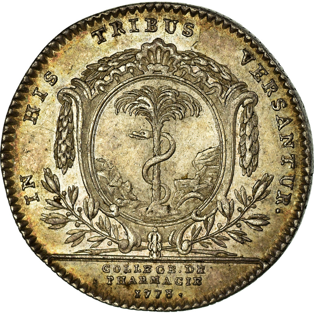 França, Token, Luís XVI, Corporations, Collège de Pharmacie, História, 1778
