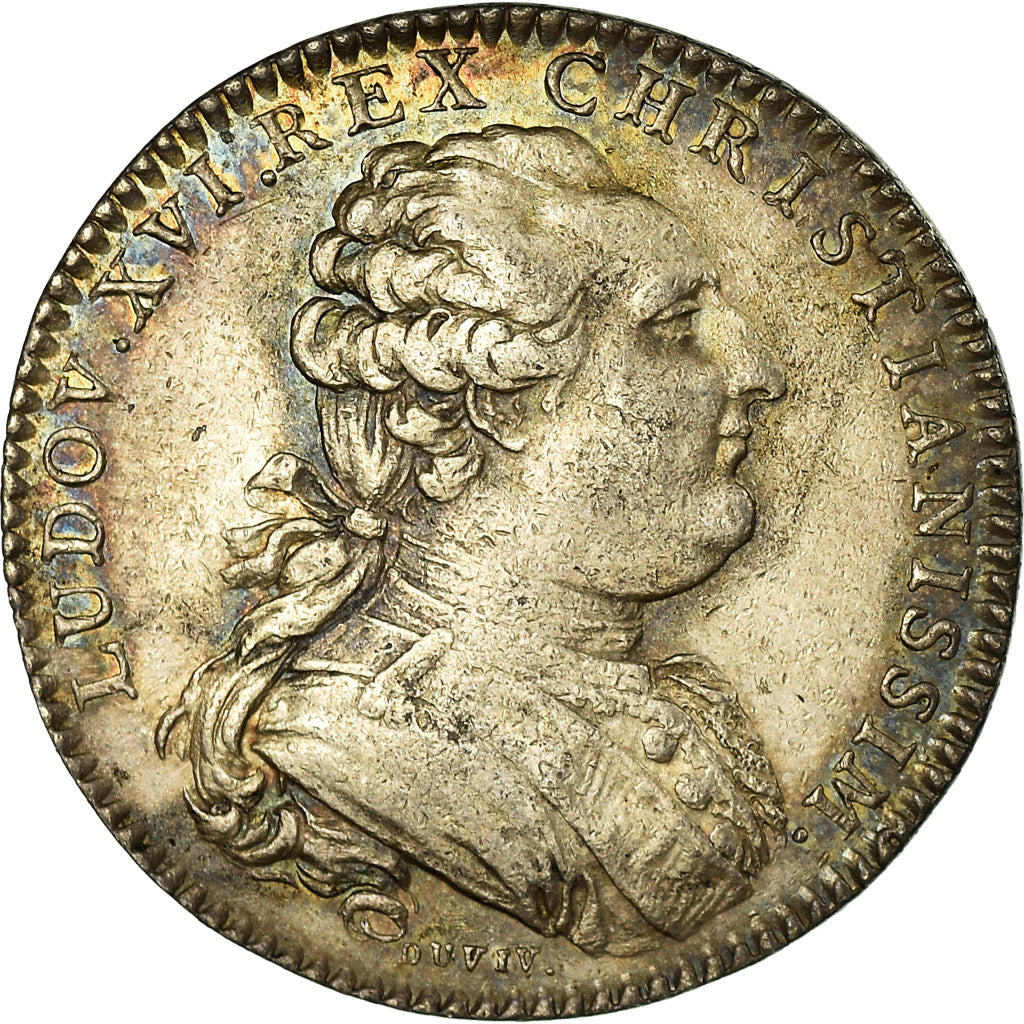 France, Token, Louis XVI, Etats de Bourgogne, History, 1782, Duvivier