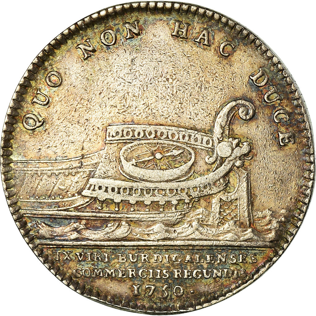 France, Token, Louis XV, Chambre de Commerce de Bordeaux, History, 1750