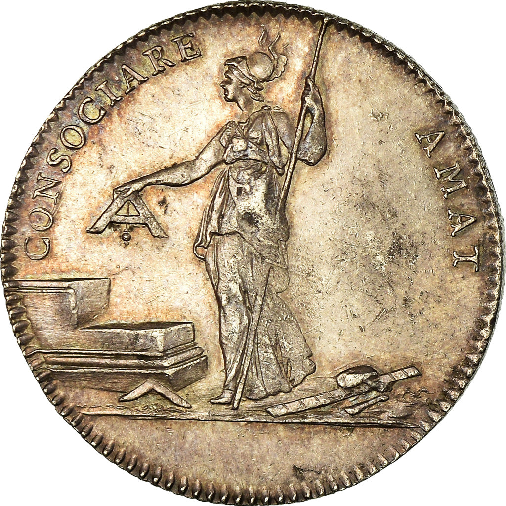 Frankrijk, Token, Louis XVI, Franc-Maçonnerie, Loge les Amis de la Liberté