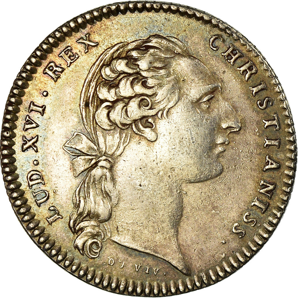 Frankreich, Token, Louis XVI, Touraine, Noblesse et Villes, Michel Banchereau
