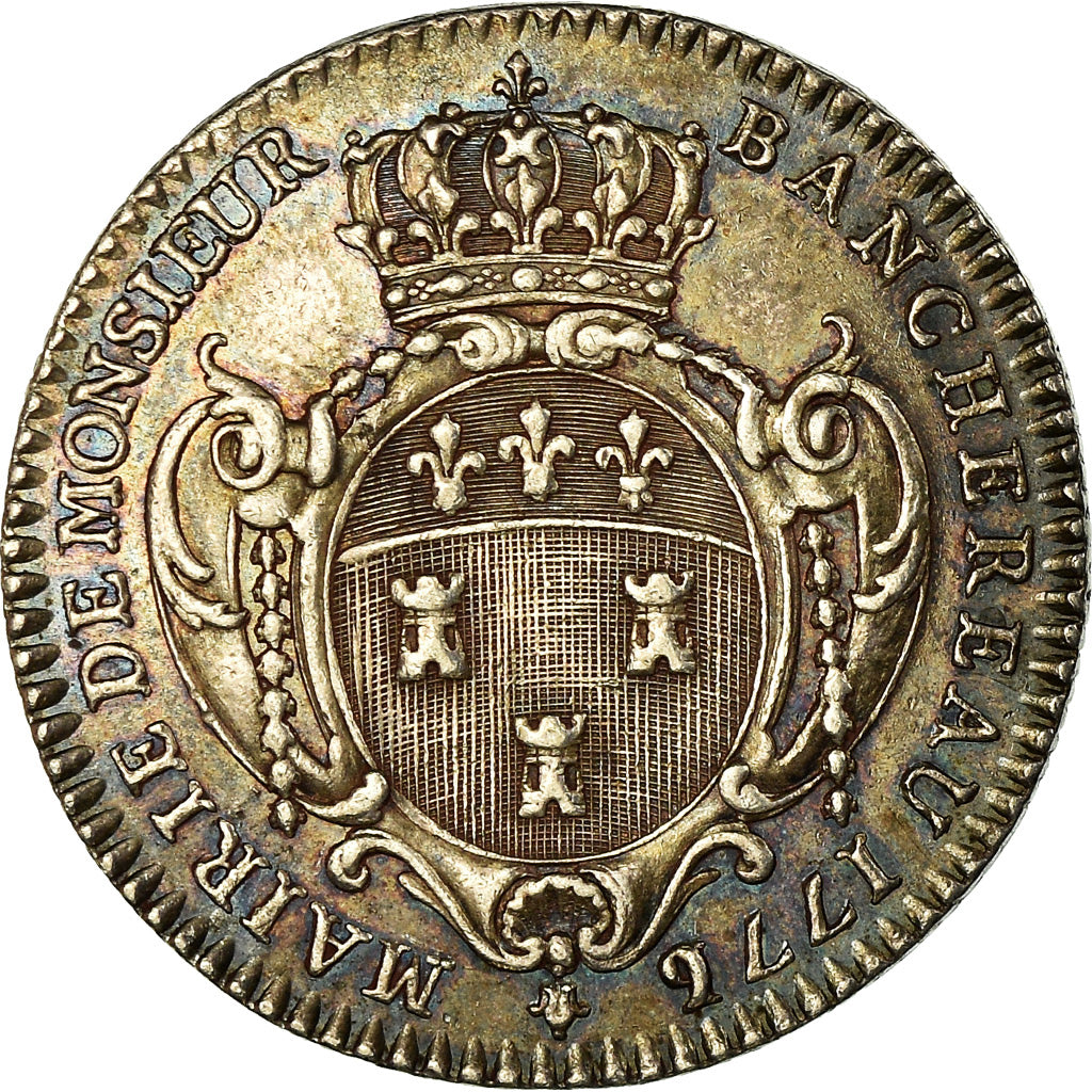 Frankreich, Token, Louis XVI, Touraine, Noblesse et Villes, Michel Banchereau