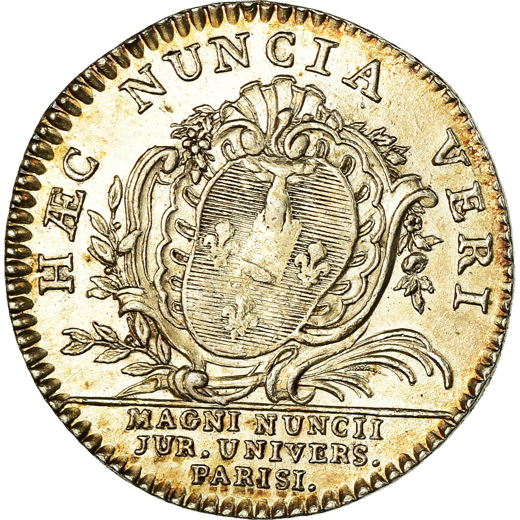 France, Token, Louis XV, Université de Paris, 1747, MS(60-62), Silver