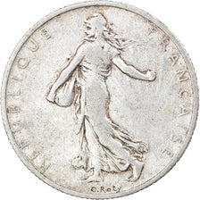 Coin, France, Semeuse, 2 Francs, 1909, Paris, VF(30-35), Silver, KM:845.1