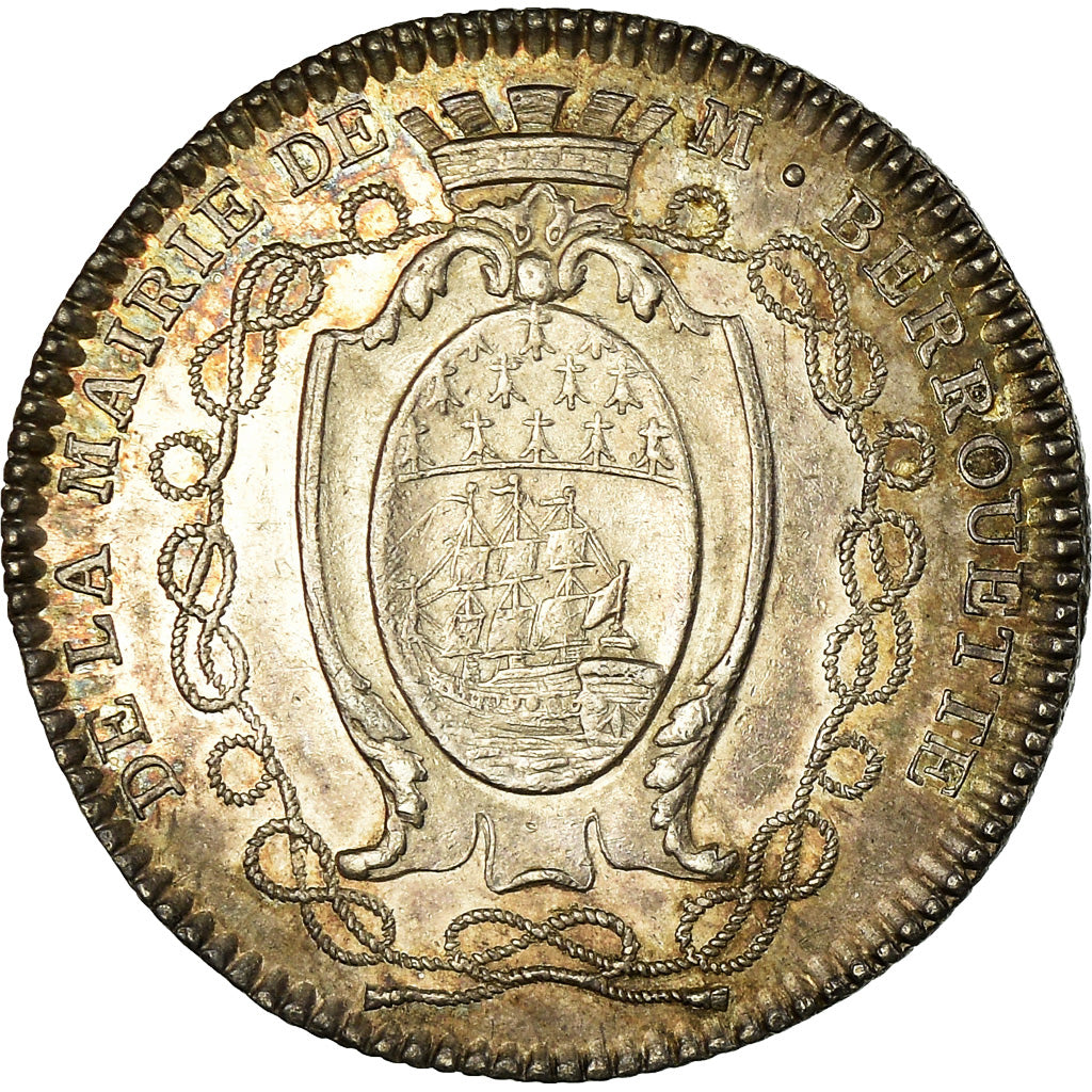 Frankrijk, Token, Louis XVI, Maires de Nantes, Jean-Jacques Berrouette, History