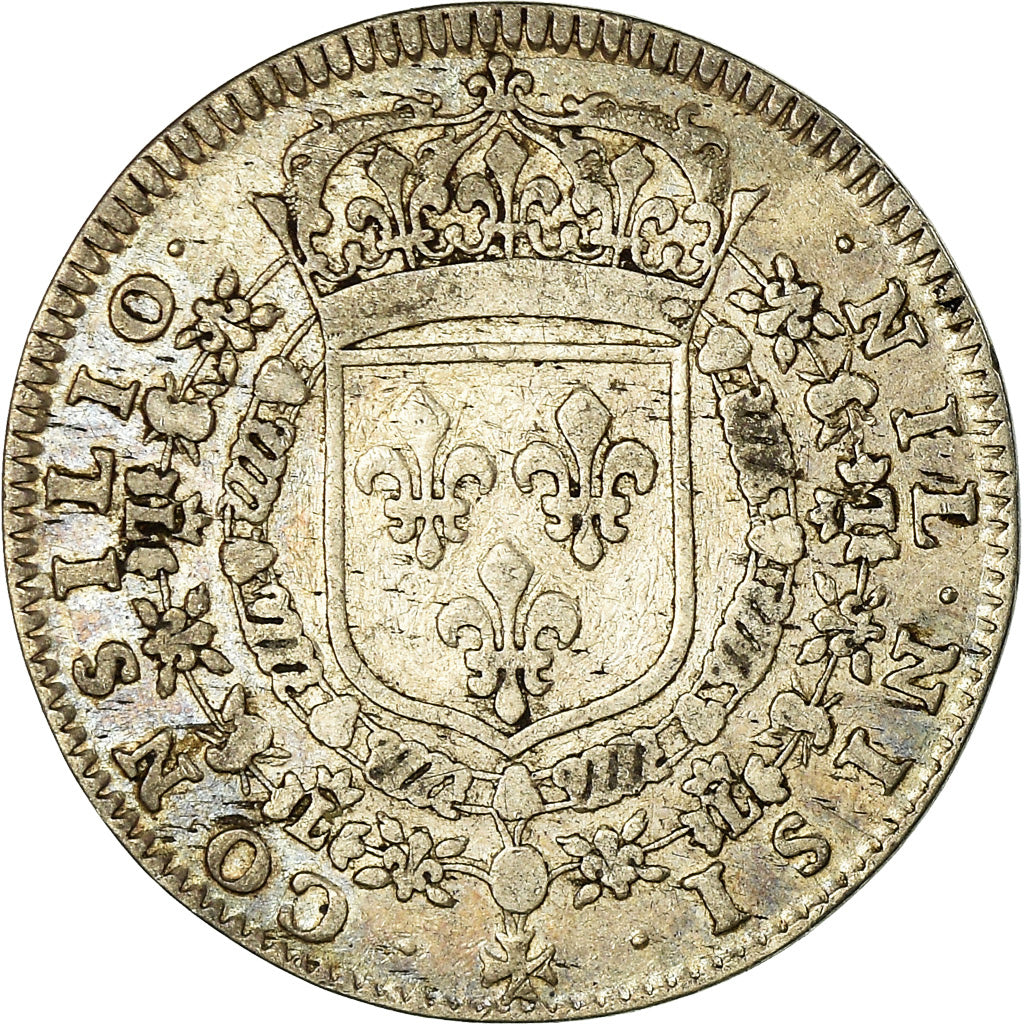France, Jeton, Louis XIV, Conseil du Roi, History, 1657, TB+, Argent