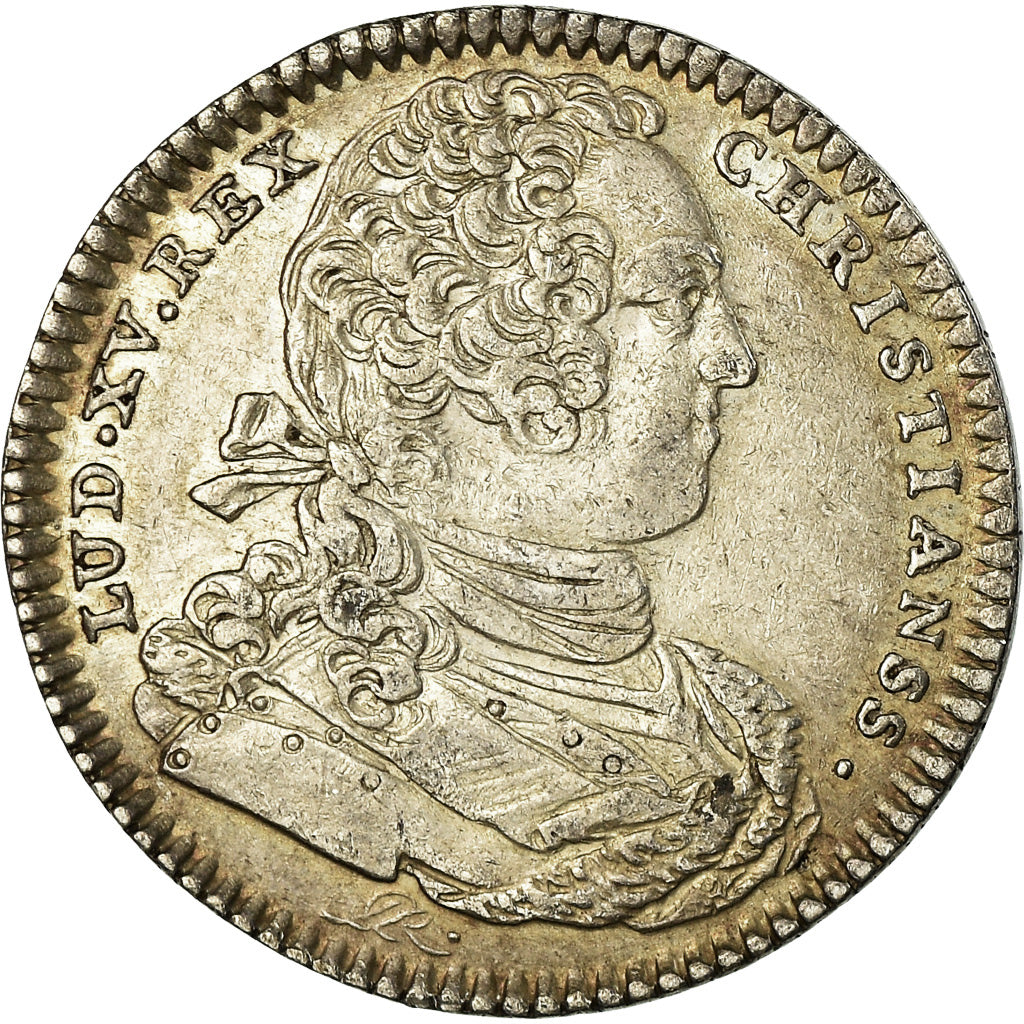 France, Jeton, Louis XV, Chambre aux Deniers, History, 1734, TTB+, Argent