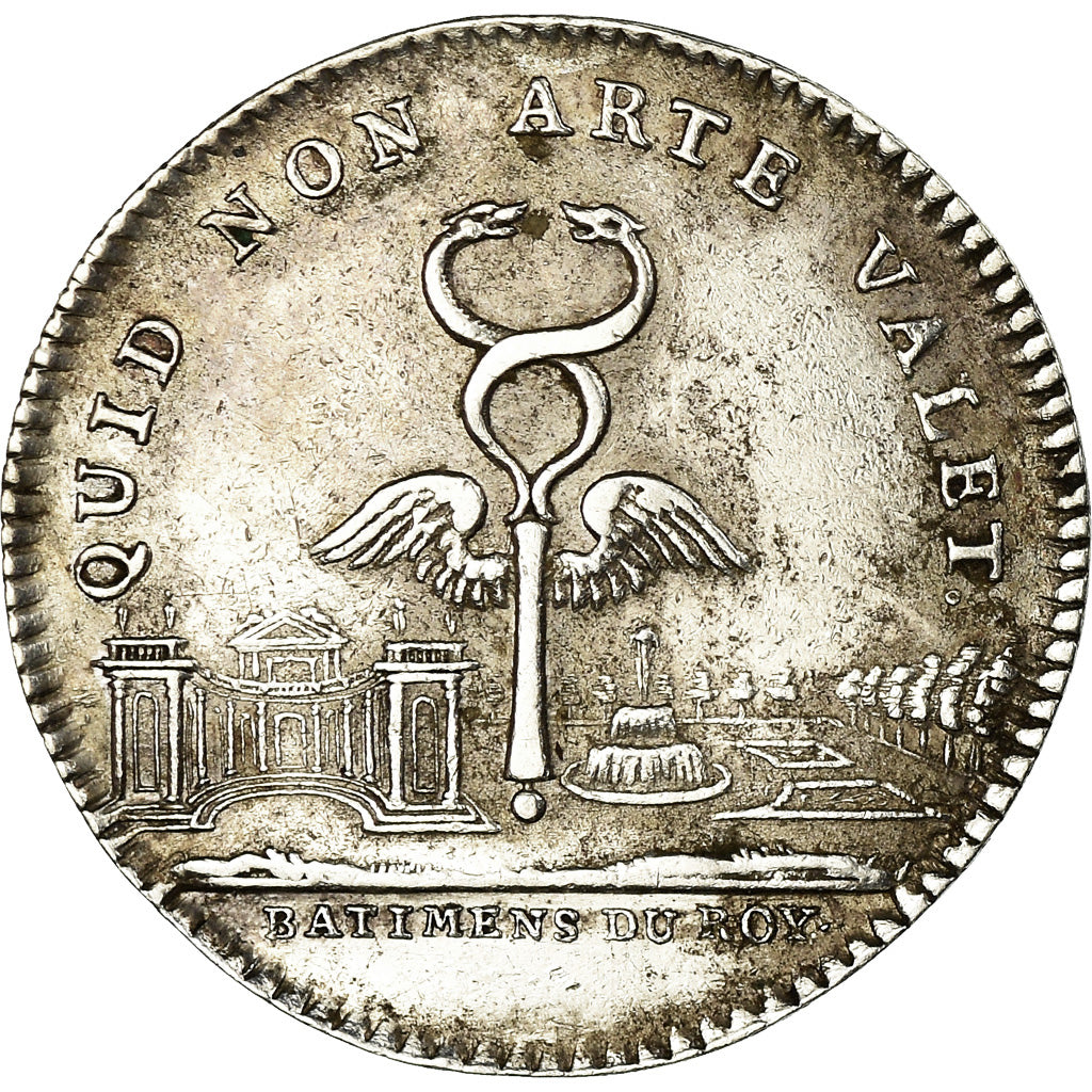 France, Token, Louis XV, Bâtiments du Roi, History, EF(40-45), Silver