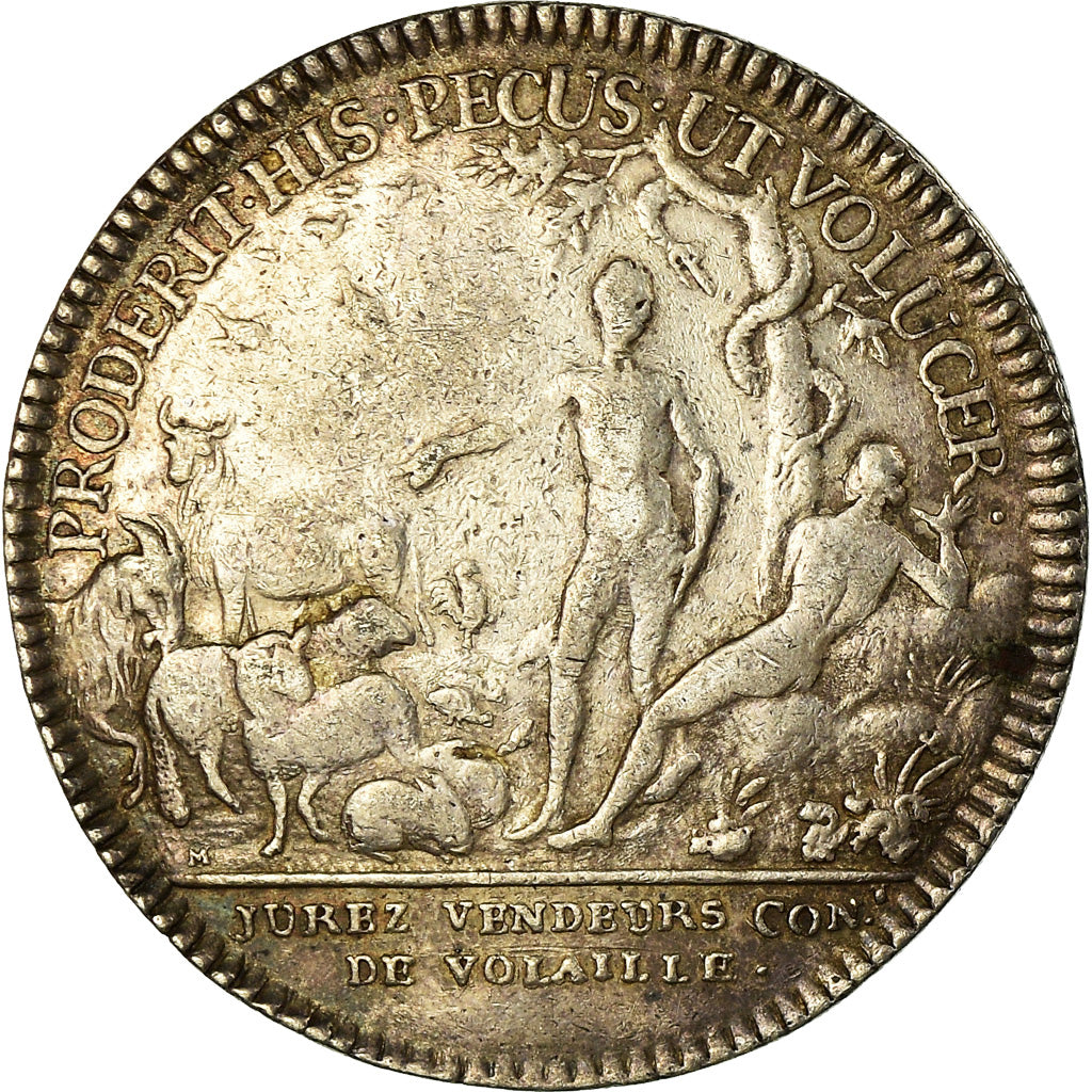 Francja, Token, Ludwik XV, Corporations, Poulaillers, Jurés Vendeurs de