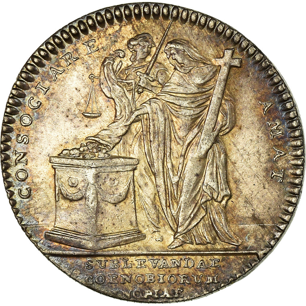 France, Jeton, Assemblée du Clergé, Le Dénuement des Couvents, Duvivier, SUP